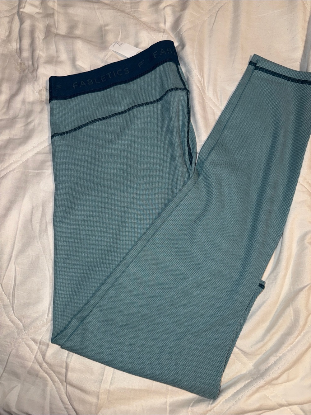 Fabletics Teal Performance Leggings